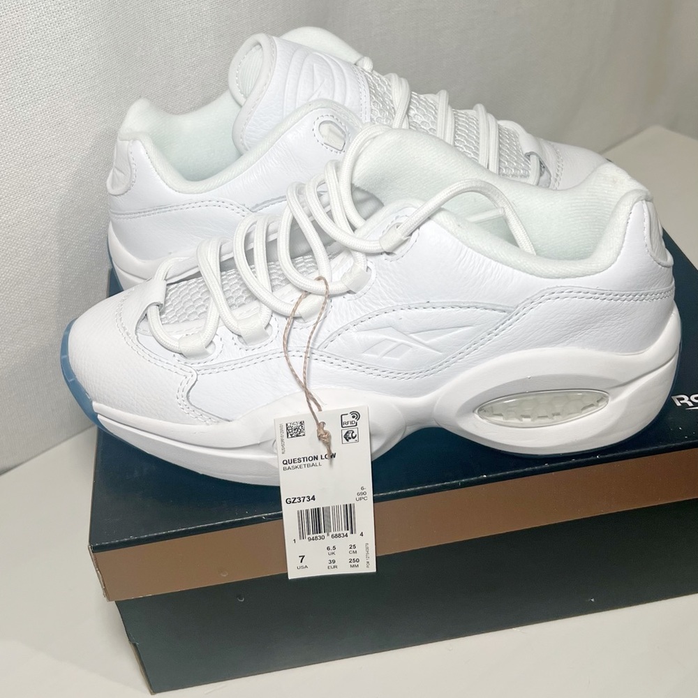 REEBOK QUESTION LOW BASKETBALL SHOES SIZE 7! NEW NEVER WORN!